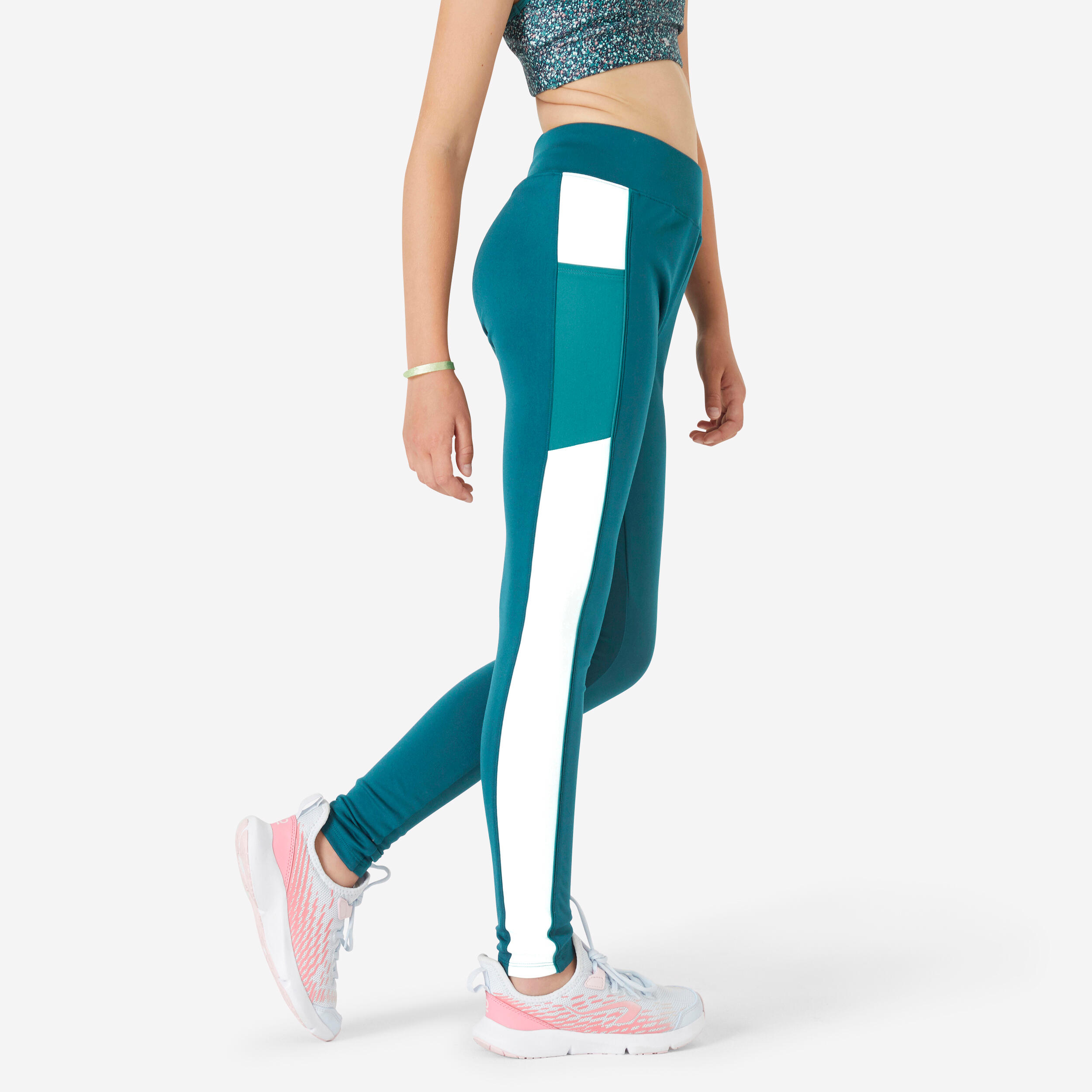 legging respirant fille S500 vert Decathlon