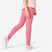 Girls' Cotton Leggings 320 - Pink Print