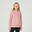 Gyerek kapucnis pulóver, 500-as, rózsaszín, mintás
