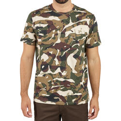 Camiseta Manga Corta Hombre Caza 100 Militar | Decathlon