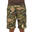 Bermudas Pantalon Corto Caza Solognac 500 Hombre Woodland Camuflaje Militar Liso