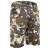 Bermuda Shorts 500 Woodland Camouflage plain green