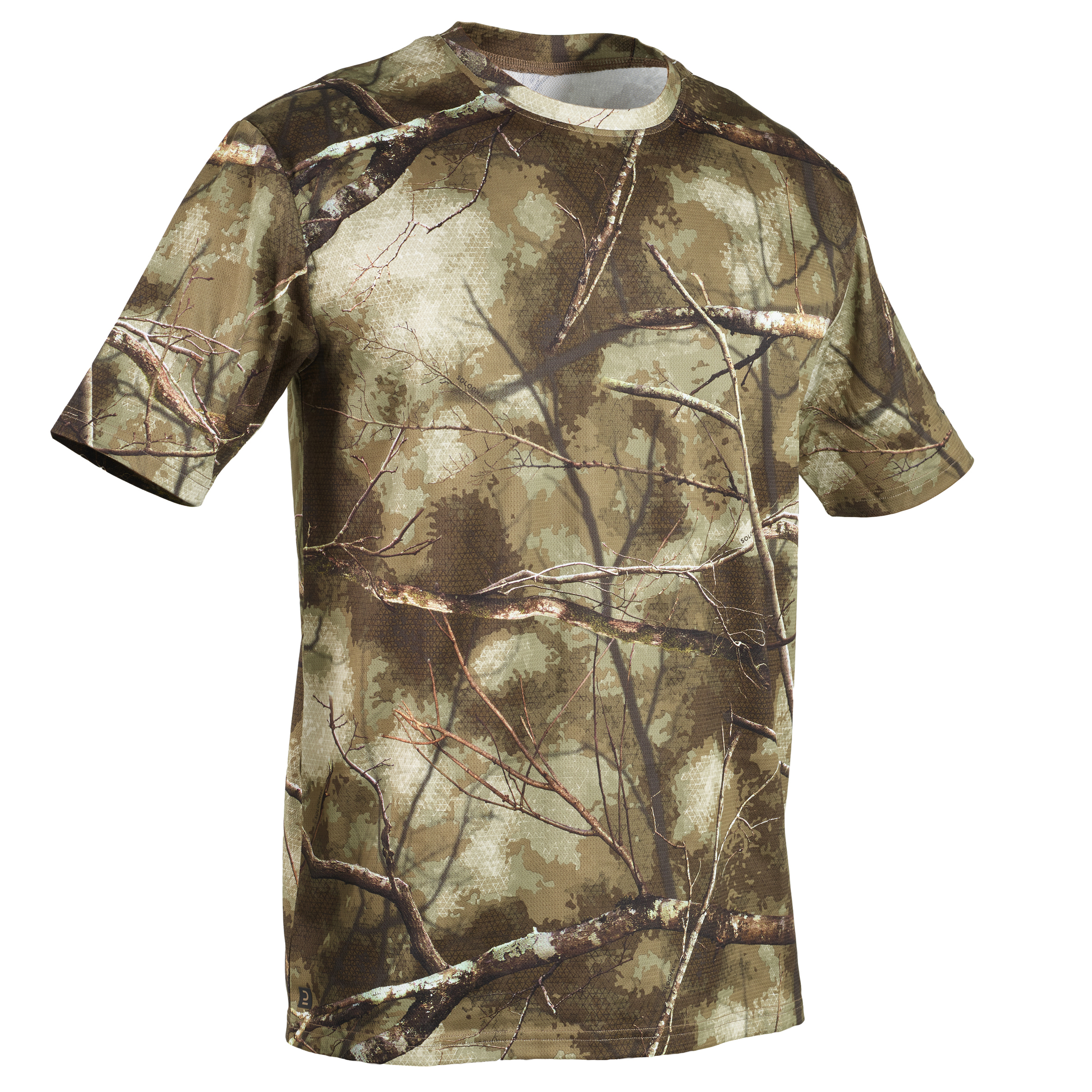 T-SHIRT CHASSE MANCHES COURTES 100 RESPIRANT CAMOUFLAGE TREEMETIC - Main Image