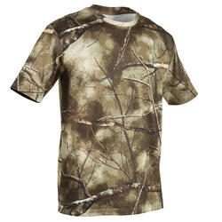 T-SHIRT DURABLE 100 CAMO WOODLAND GREEN - Decathlon