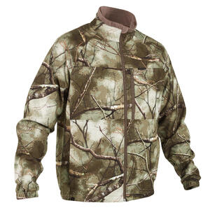 Forro Polar Caza Solognac 300 Hombre Camuflaje Treemetic Silencioso Cálido