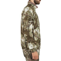 POLAIRE CHASSE SILENCIEUSE CHAUDE DEPERLANTE 300 CAMOUFLAGE TREEMETIC