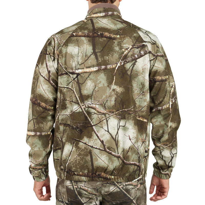 Jagd-Fleecejacke 500 geräuscharm warm wasserabweisend Treemetic 