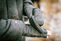 WARM SOFTSHELL MITTENS 500 GREEN