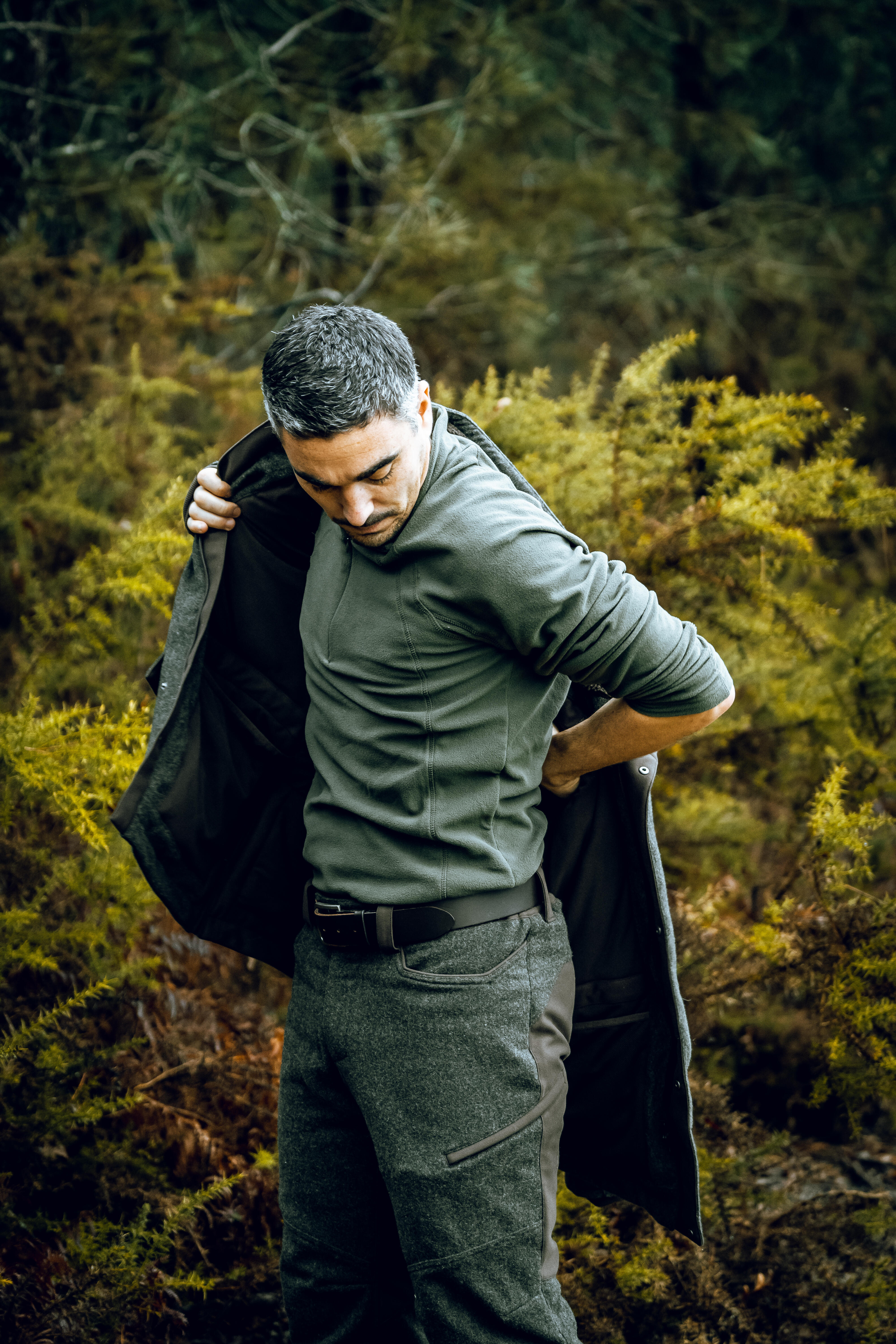 Base Layer Fleece Jacket - 100 Green - SOLOGNAC