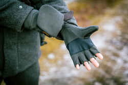 MITTENS SOFTSHELL 500 GREEN