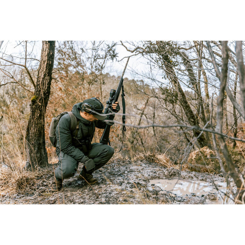 Jagd-Regenjacke 900 warm geräuscharm grün 