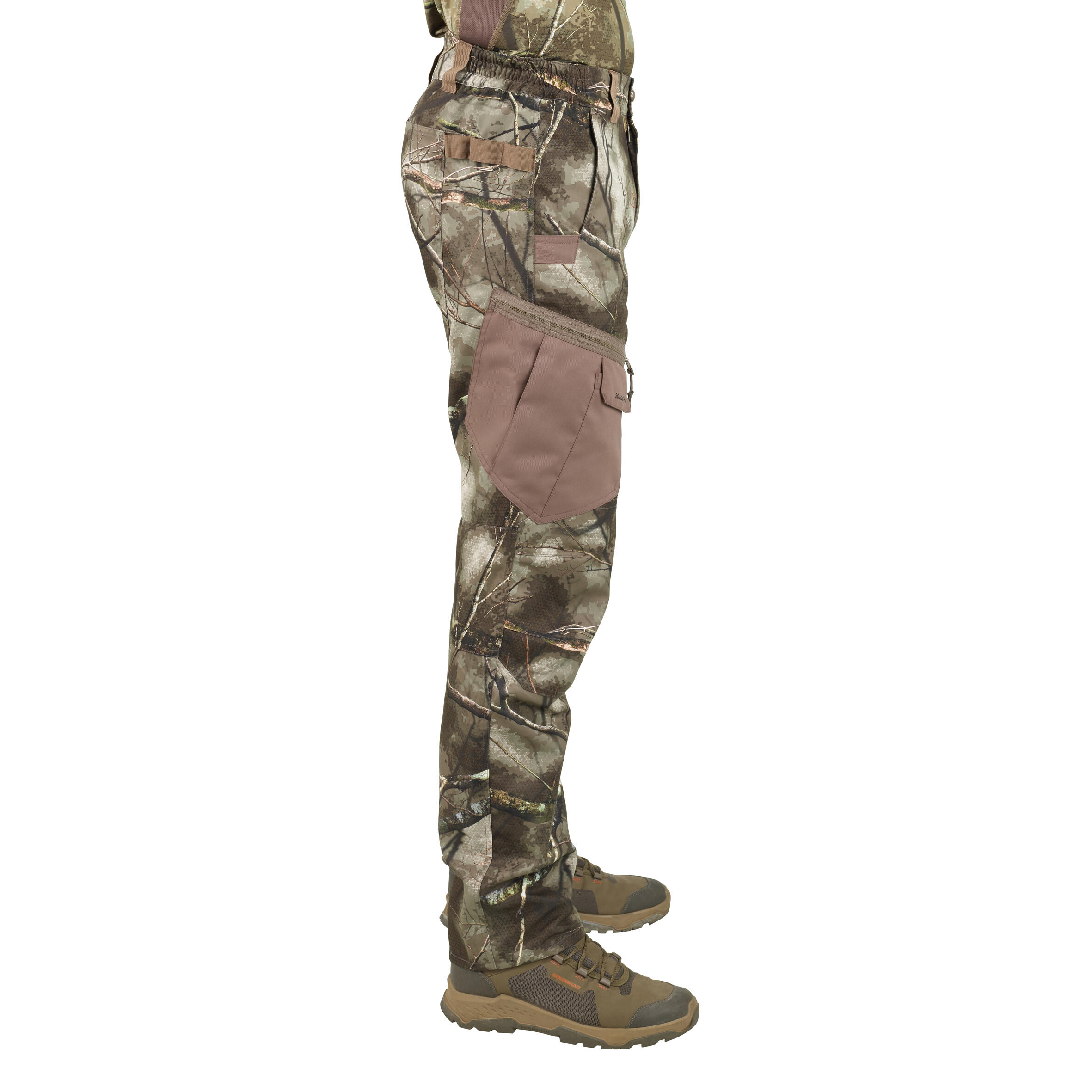 Breathable Hunting Trousers - Treemetic 500 Camouflage - SOLOGNAC