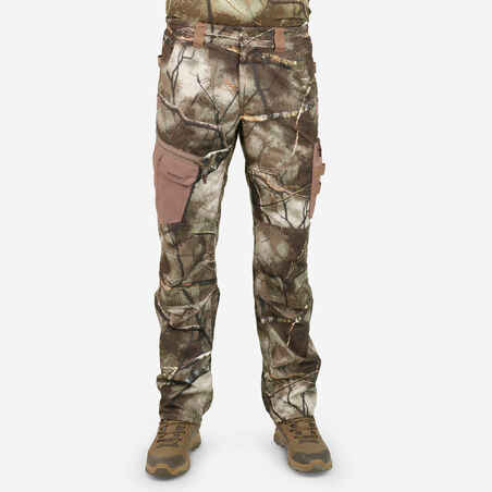 BREATHABLE HUNTING TROUSERS TREEMETIC 500 CAMOUFLAGE