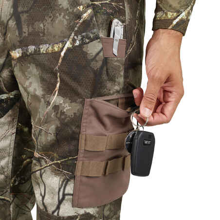 BREATHABLE HUNTING TROUSERS TREEMETIC 500 CAMOUFLAGE