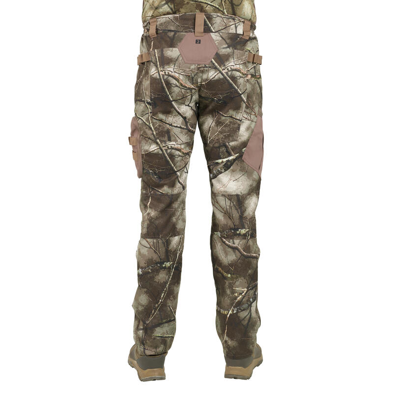BREATHABLE HUNTING TROUSERS TREEMETIC 500 CAMOUFLAGE SOLOGNAC - Decathlon