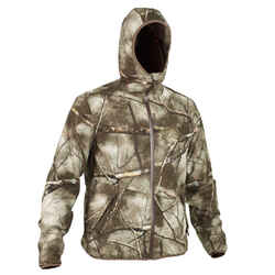 Silent waterproof hunting jacket TREEMETIC 500 CAMOUFLAGE