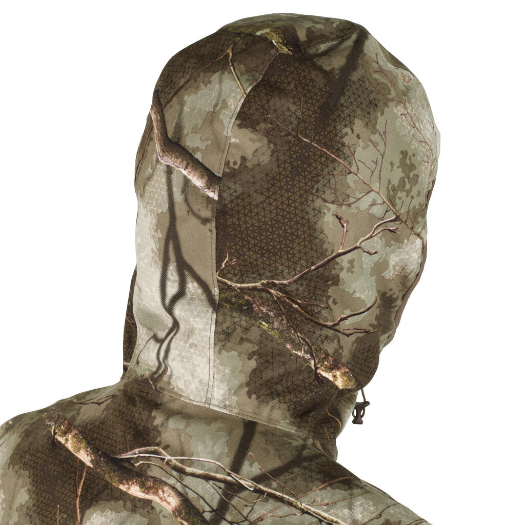 Silent waterproof hunting jacket TREEMETIC 500 CAMOUFLAGE