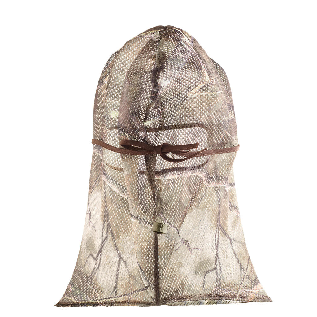 HUNTING BALACLAVA WITH FACE NET TREEMETIC 100 CAMOUFLAGE