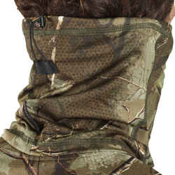 Breathable hunting Neck warmer TREEMETIC 500 CAMOUFLAGE