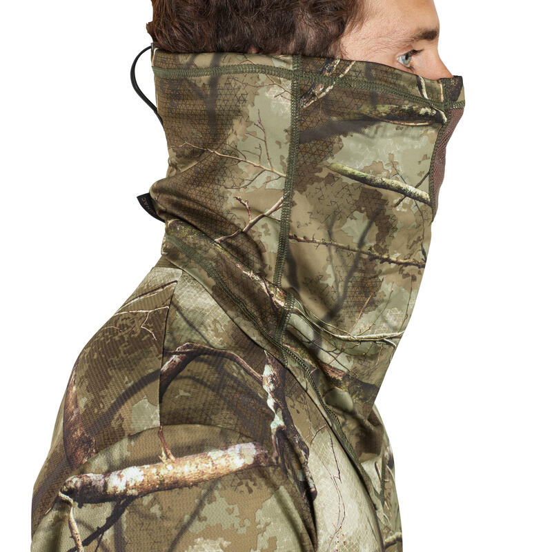 Tour de Cou chasse Respirant 500 CAMOUFLAGE TREEMETIC