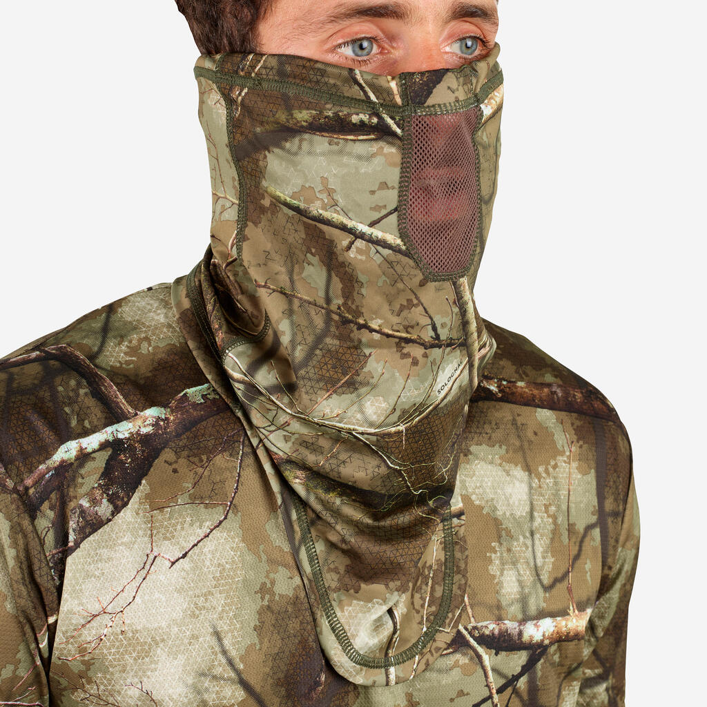 Breathable Country Sport Neck Warmer Treemetic 500 Camouflage