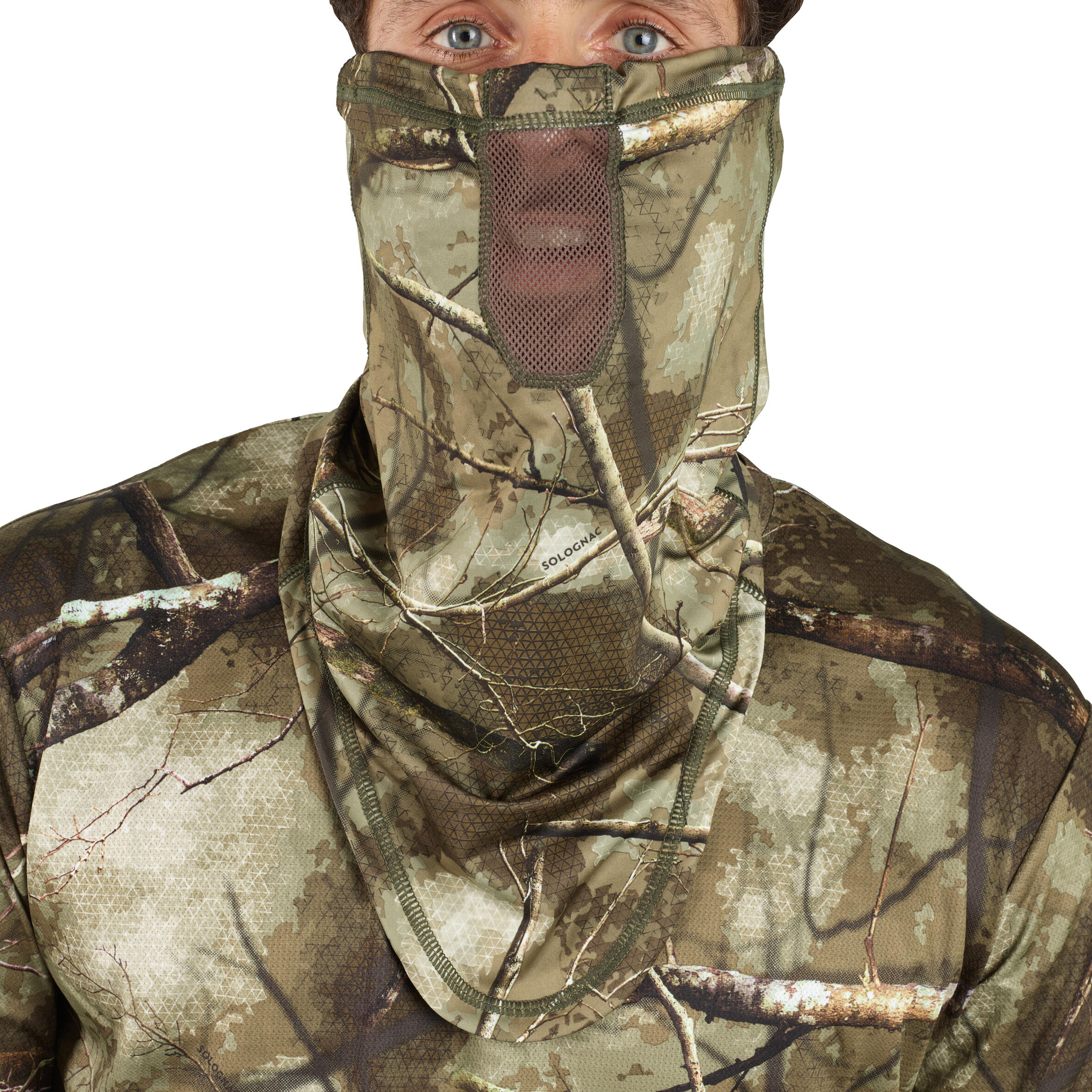 Jagd-Schlauchschal 500 Atmungsaktiv CAMOUFLAGE TREEMETIC 6/12