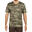 Camiseta Manga Corta Hombre Caza Solgonac Camuflaje Militar Transpirable Verde