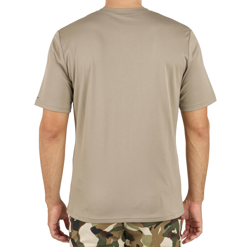 Camiseta Manga Corta Caza Solgonac Camuflaje Militar Transpirable Decathlon