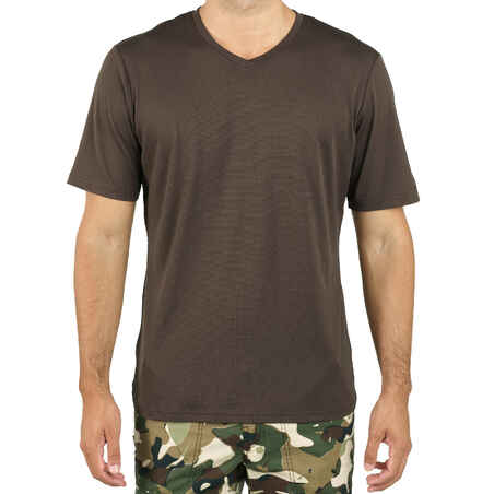 Jagd-T-Shirt 100 atmungsaktiv braun