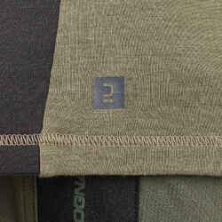 900 Long Sleeve Zipped Wool Hunting T-Shirt Light Green
