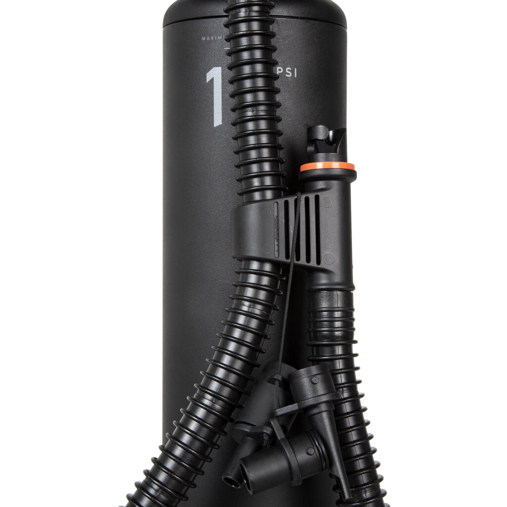 Inflador de mano doble acción 10 PSI Ultim. Comfort para tiendas inflables.