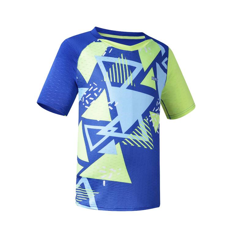 BADMINTON JUNIOR T SHIRT 560 ELECTRIC BLUE