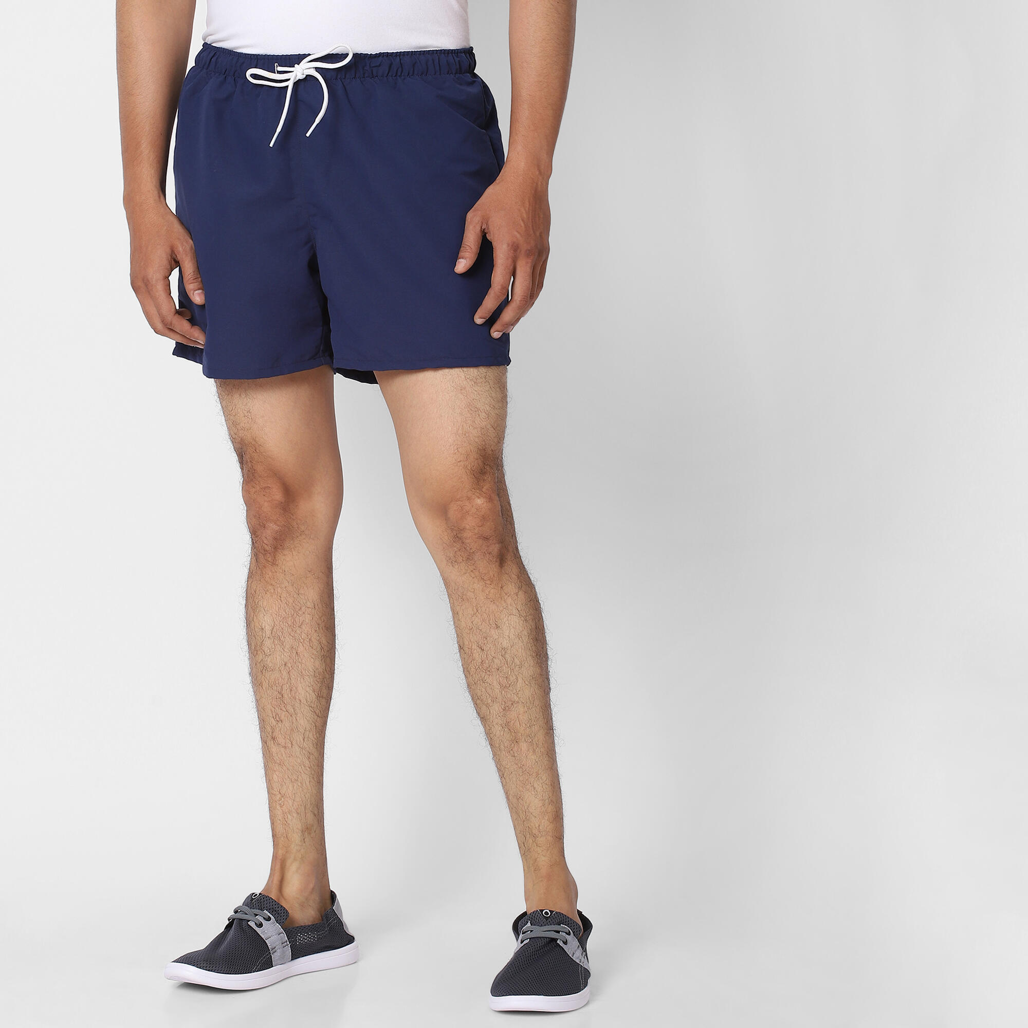 Bañador corto azul para hombre 4/6