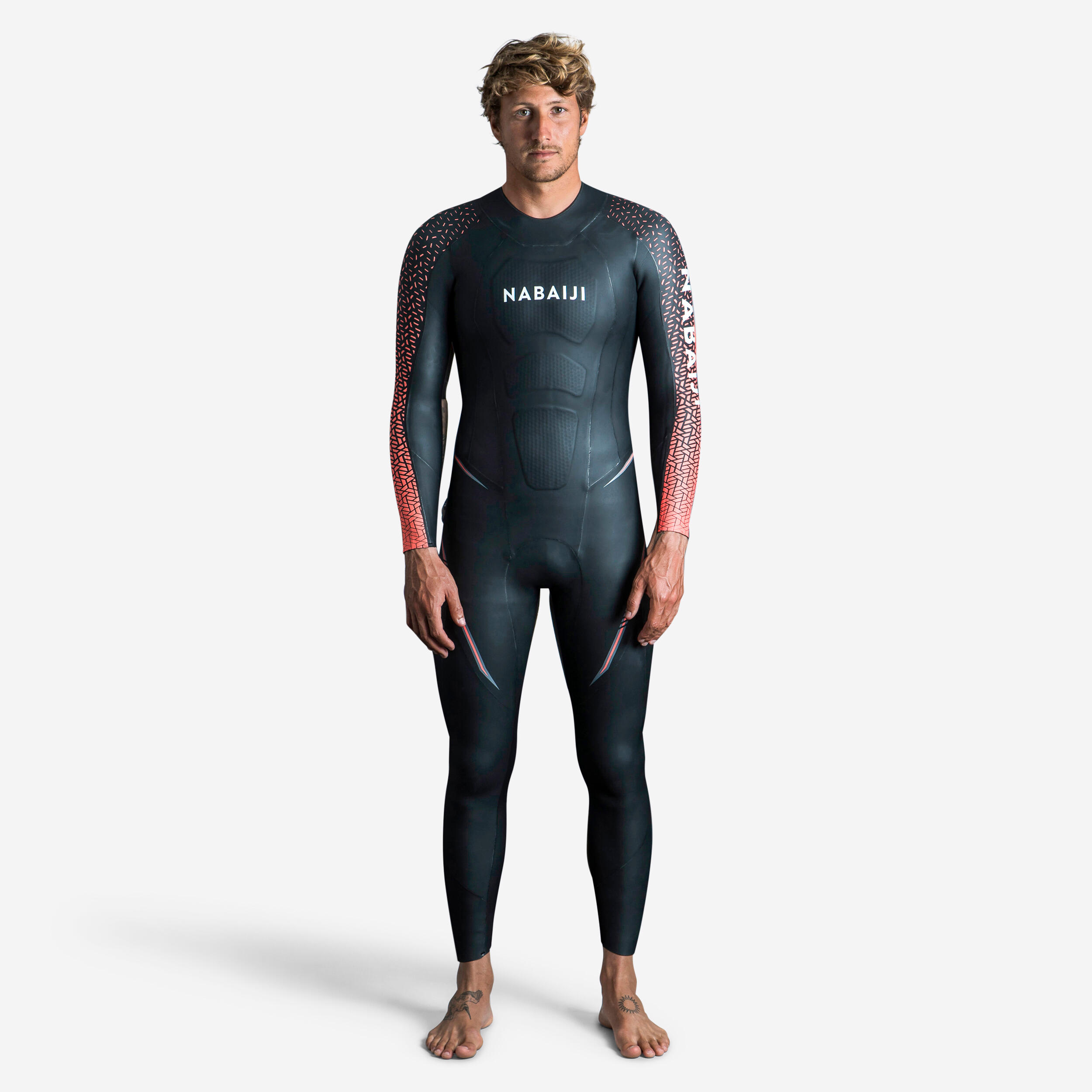 Men’s Neoprene Swimming wetsuit OWS 4/2 mm 1/6