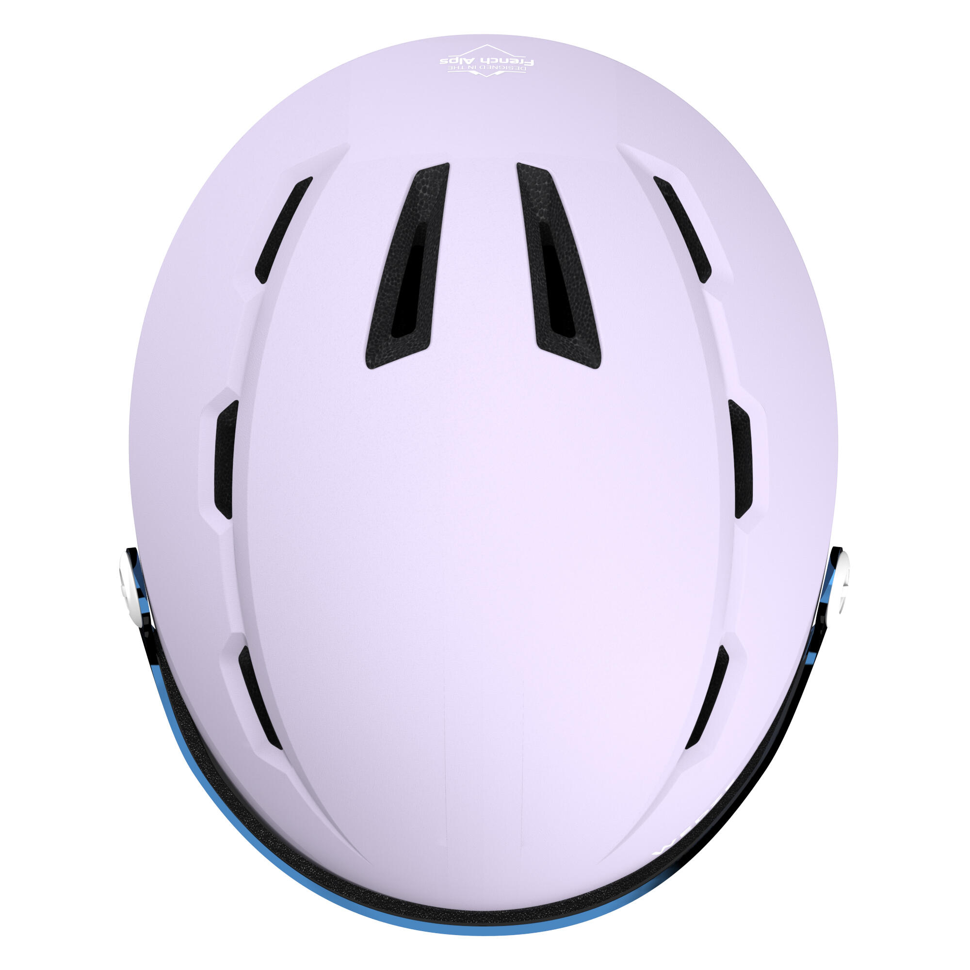 ADULT SKI HELMET WITH VISOR H350 LILAC WEDZE Decathlon