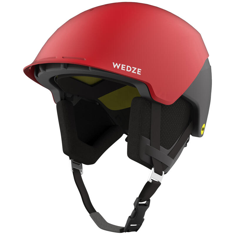 Casco Esquí Freeride y Snowboard Wedze Adulto FR900  Rojo Tecnología Mips