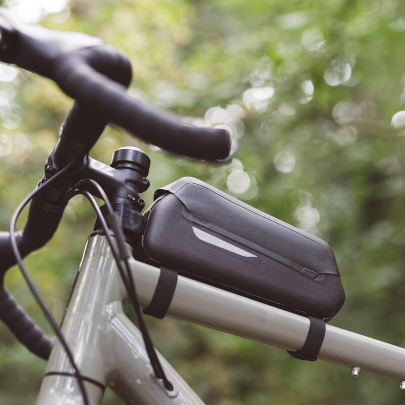 Bolsa cuadro bicicleta impermeable 1L Bikepacking Riverside negro