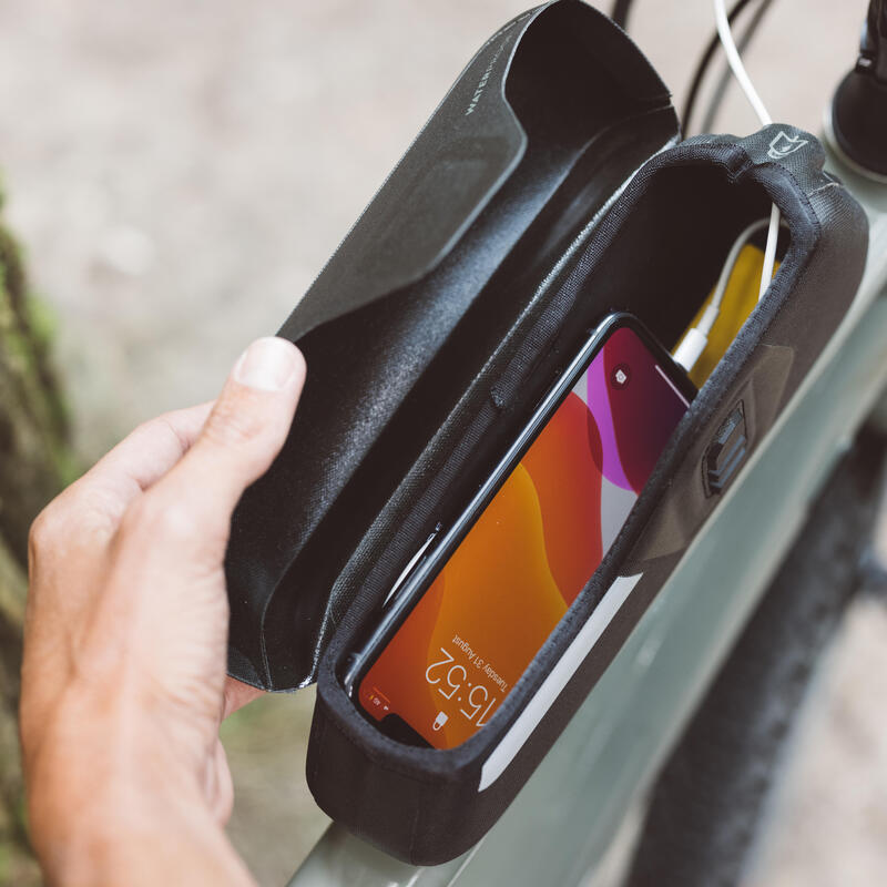 Hide & Ride, Bolsa para debajo del asiento de bicicleta hecha a mano de  cuero de grano completo, organizador multifuncional para viajeros - Bolsa  de