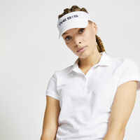 Golf Poloshirt kurzarm WW500 Damen weiss