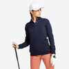 Golf Pullover V-Ausschnitt MW500 Damen marineblau