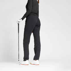 Γυναικείο χειμερινό παντελόνι για γκολφ - CW500 Μαύρο