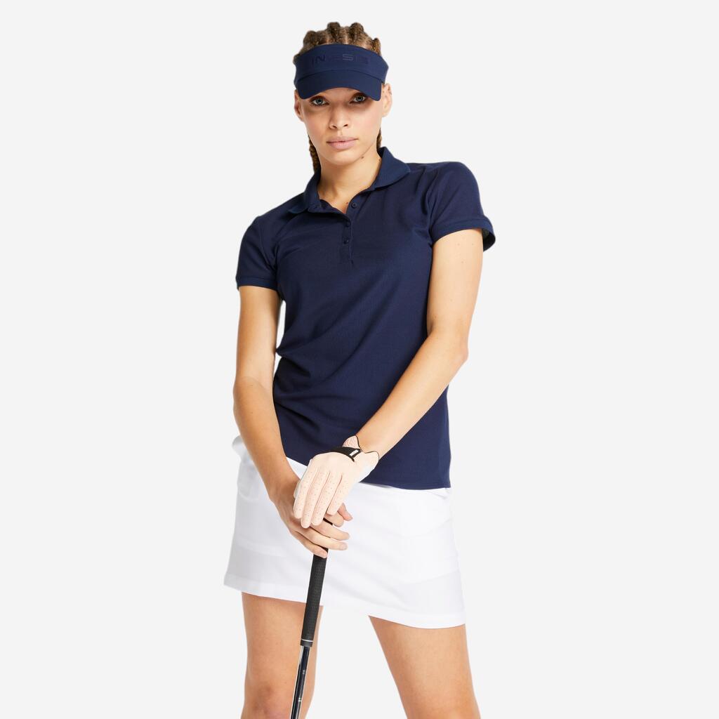 Camiseta de golf transpirable para Mujer - Inesis azul