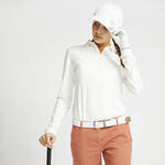 Polo golf manches longues Femme - MW500 ivoire