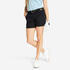 Women's golf cotton chino shorts - MW500 black