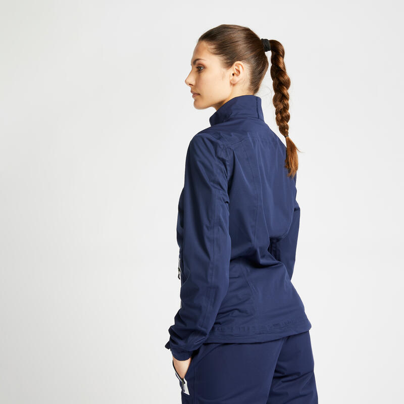 Damen Golf Regenjacke wasserdicht - RW500 marineblau 