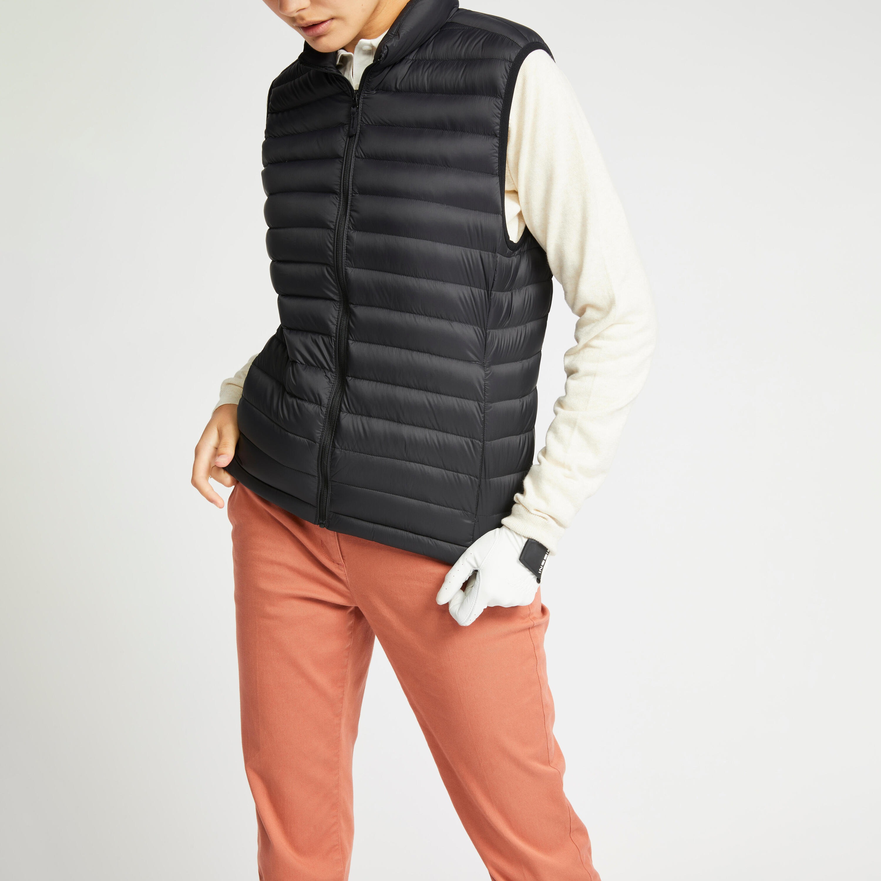 Chaleco Golf Mujer Negro Sin mangas Ultralight 4/4
