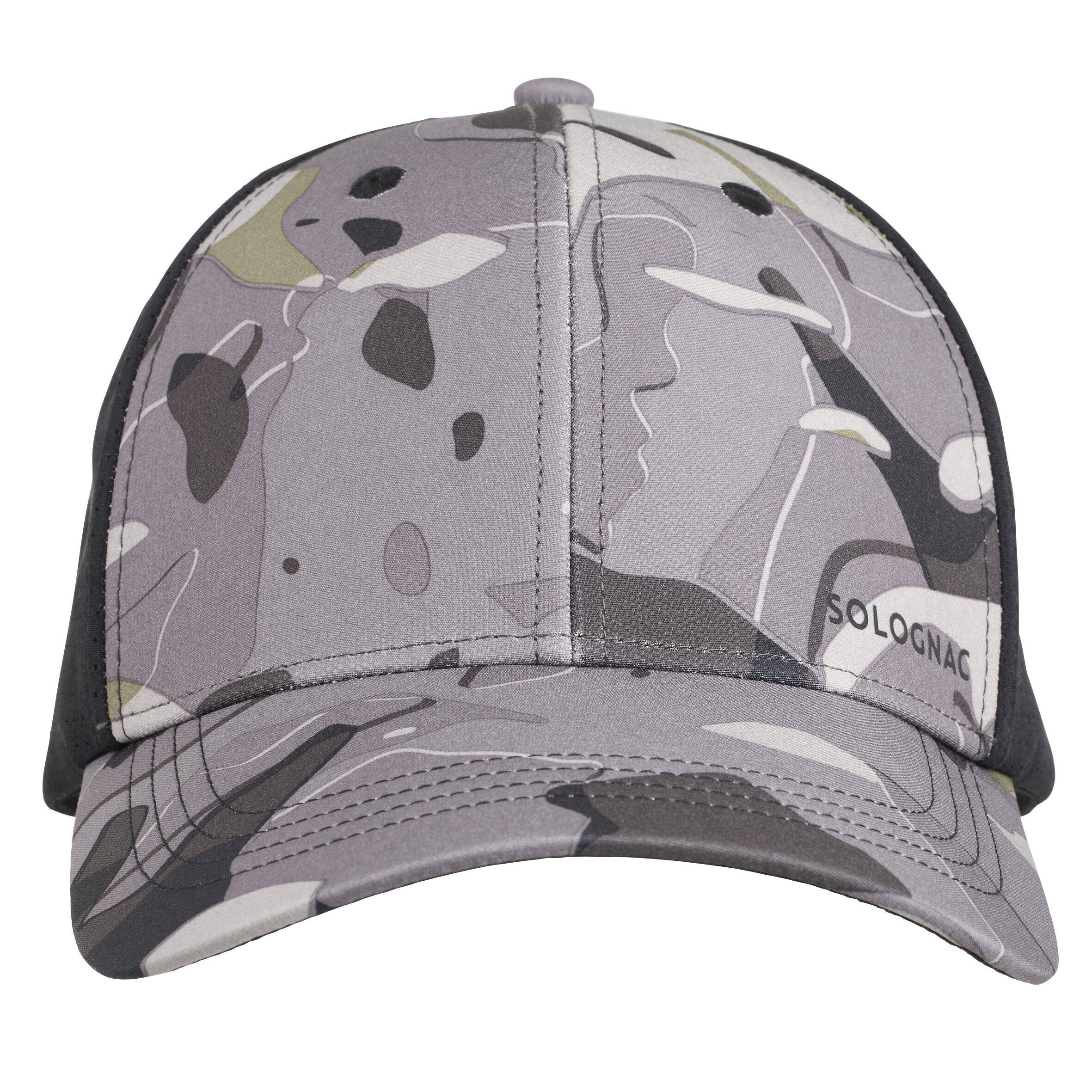 Adult Cap Military Camo Print 520 - Camo Grey/Black -  2