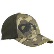 Lightweight and breathable hunting cap 520 camo green & uni