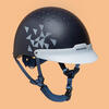 Casque équitation Enfant - 100 Bleu noir