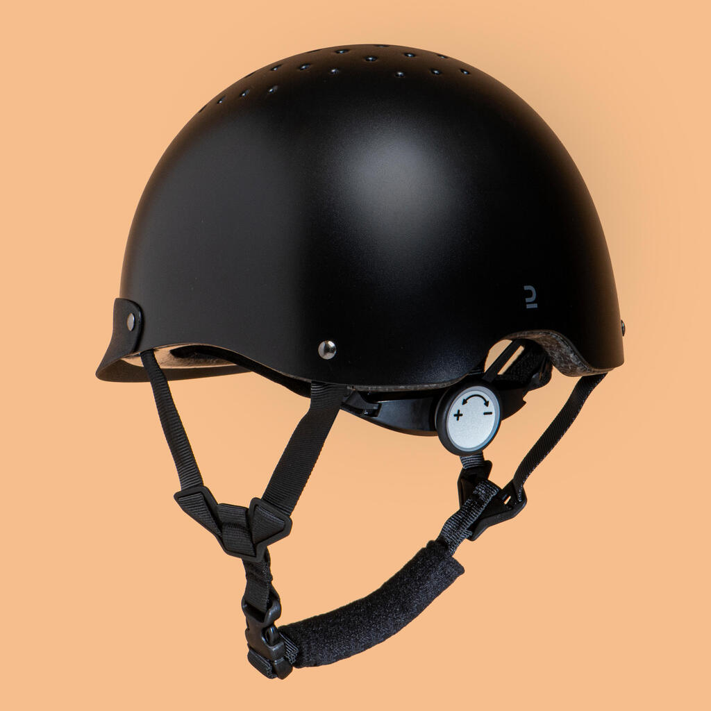 CASCO EQUITACIÓN 100 ADULTO/NIÑOS NEGRO